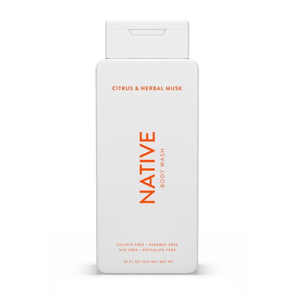 Native citrus & herbal musk body wash
